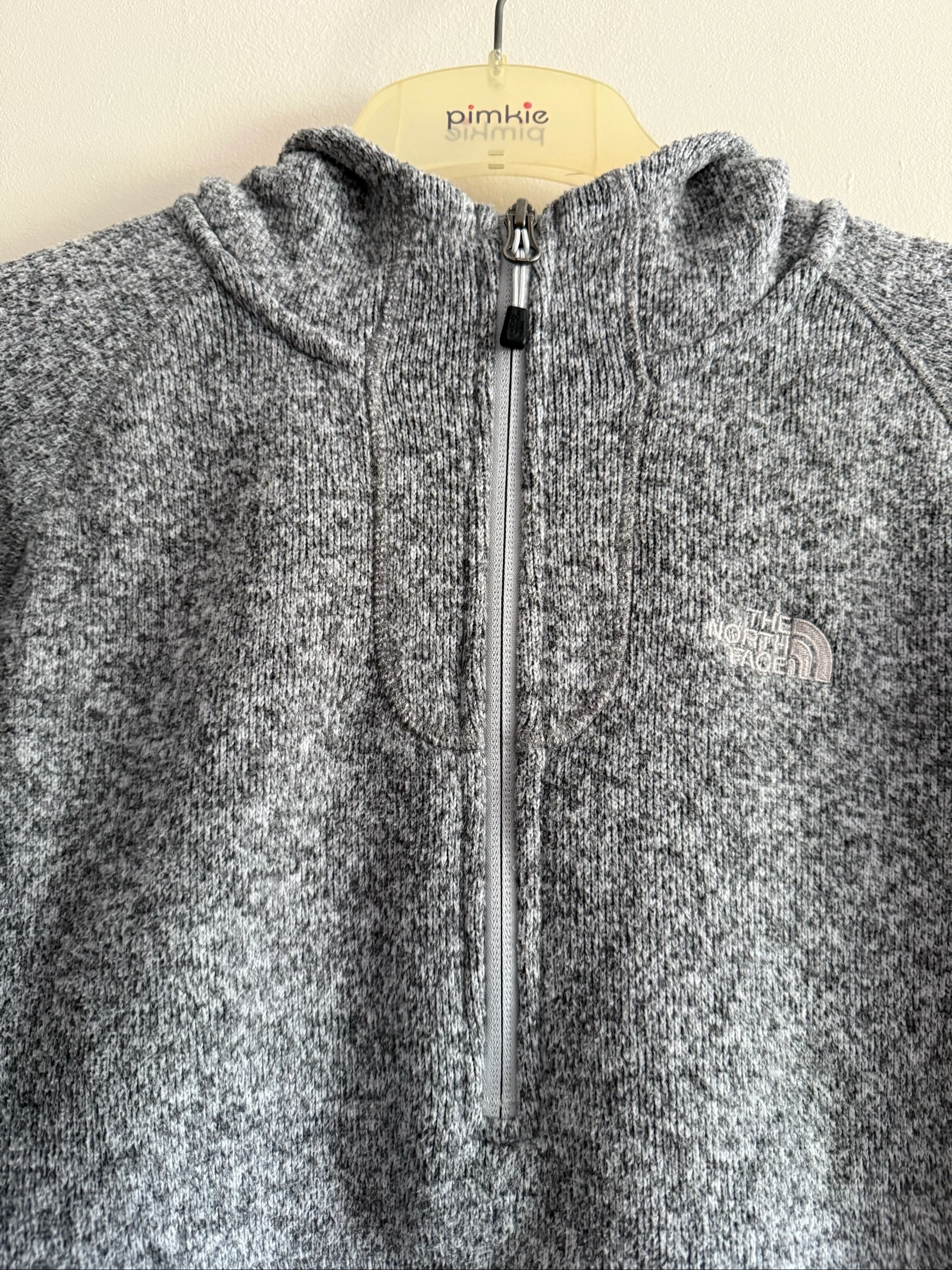 The North Face women's thick grey hooded fleece jacket size M – photo 4